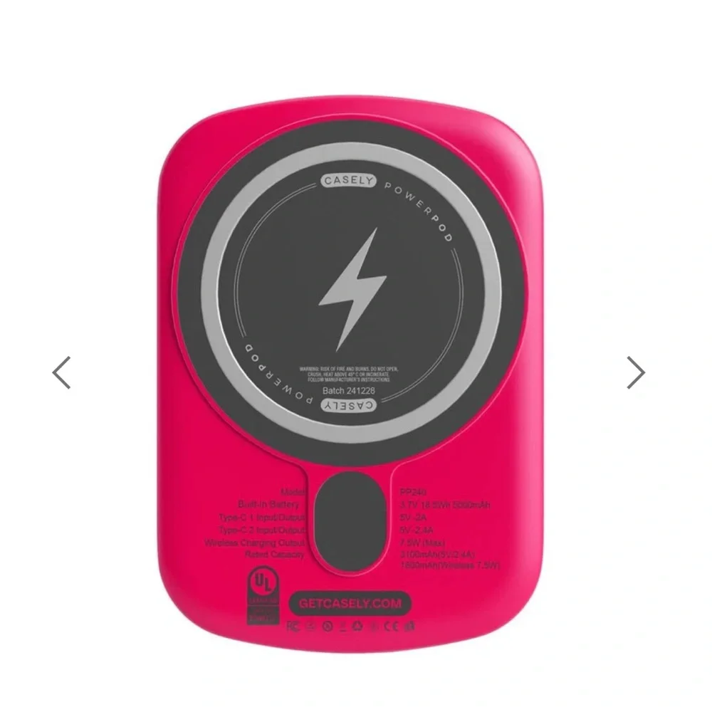 Casely Pink Portable Charger - Picture 4 of 7